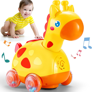 اسباب بازی زرافه چرخ دار موزیکال Yerloa Musical Giraffe Crawling_اسباب بازی